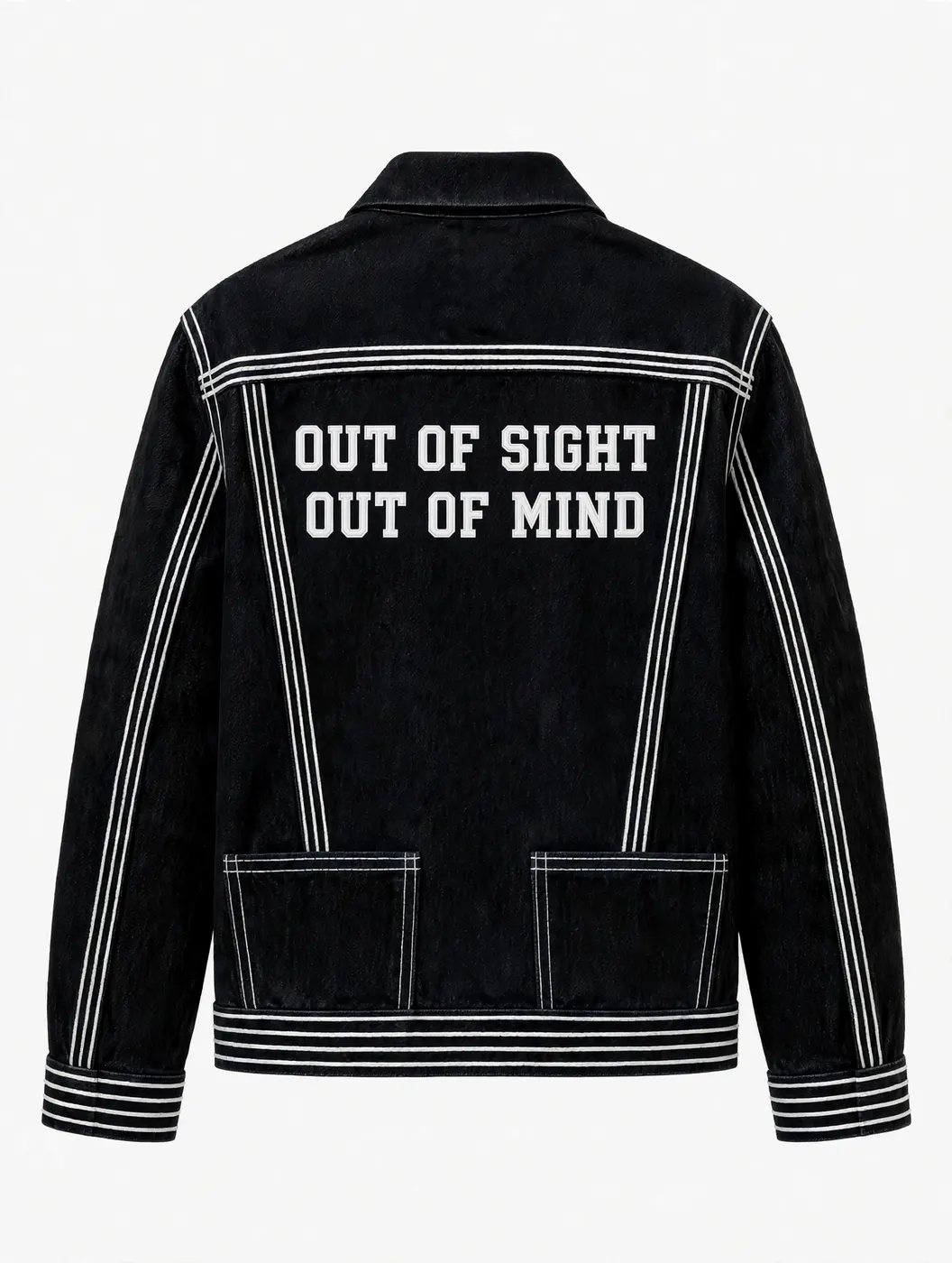 Men's Jacket — White Stitch — BACK