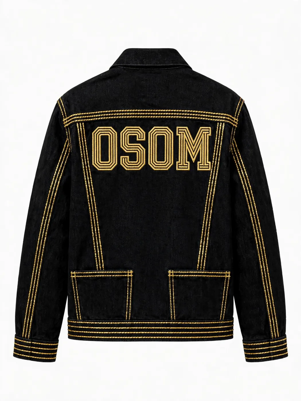 The Jean Jacket — Gold Stitch — BACK