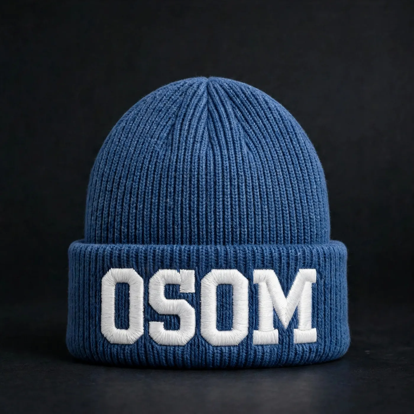Kids Beanie — Blue Block — 