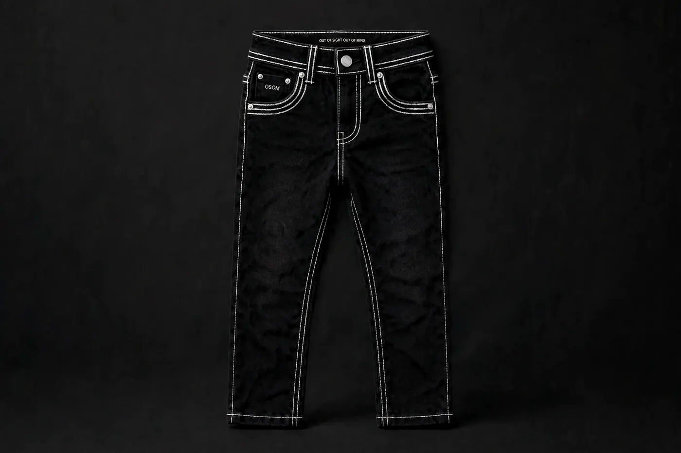 Boys' Jean — White Stitch — FRONT
