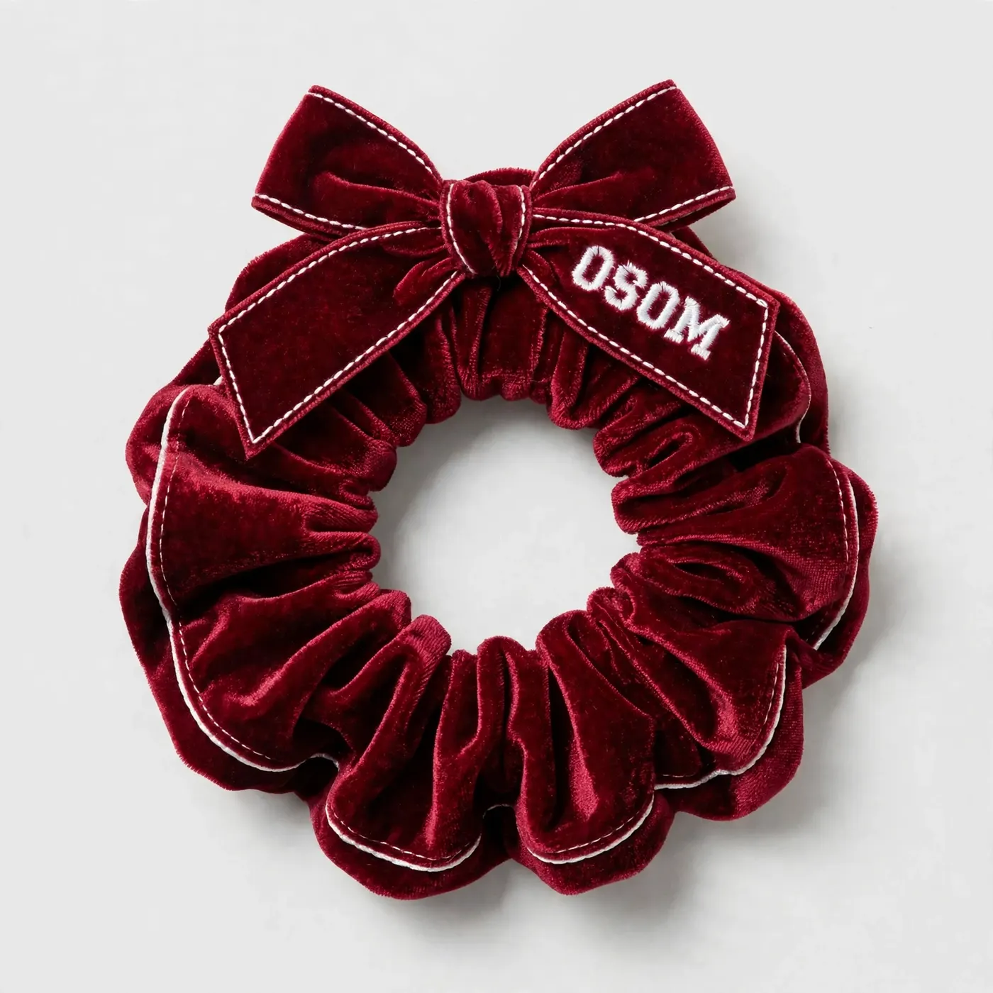 Velvet Hair Tie — Red — 