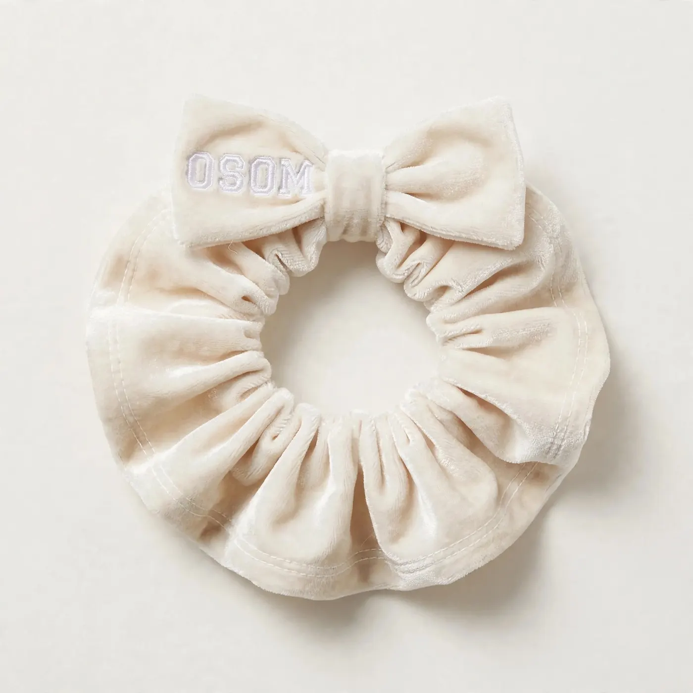 Velvet Hair Tie — White — 