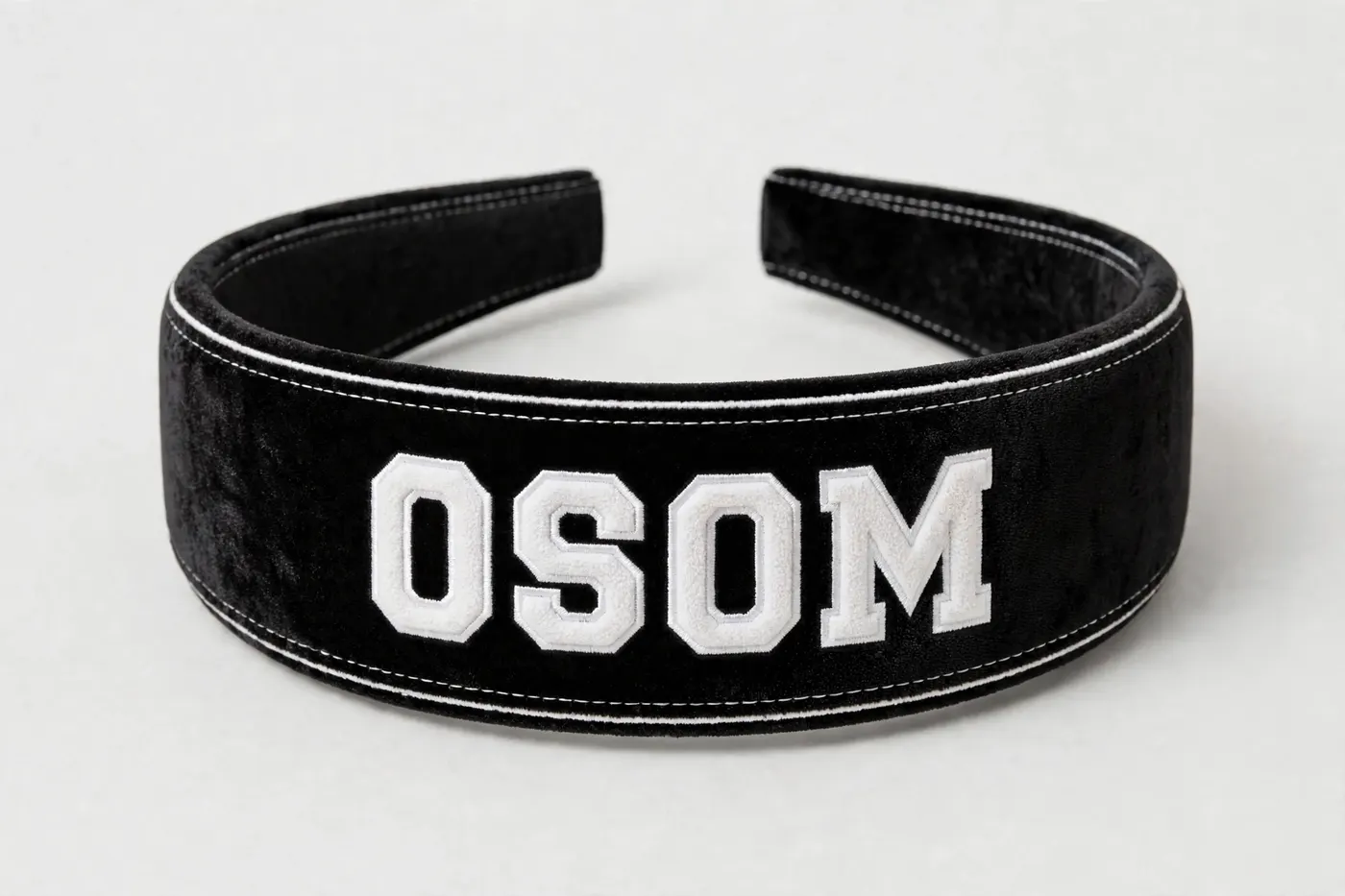 Velvet Headband — Black — 