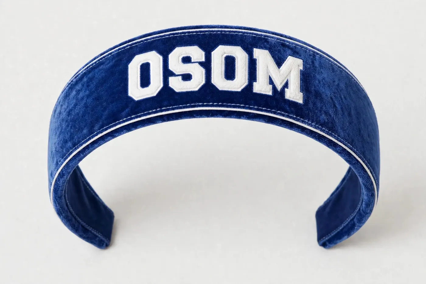 Velvet Headband — Blue — 