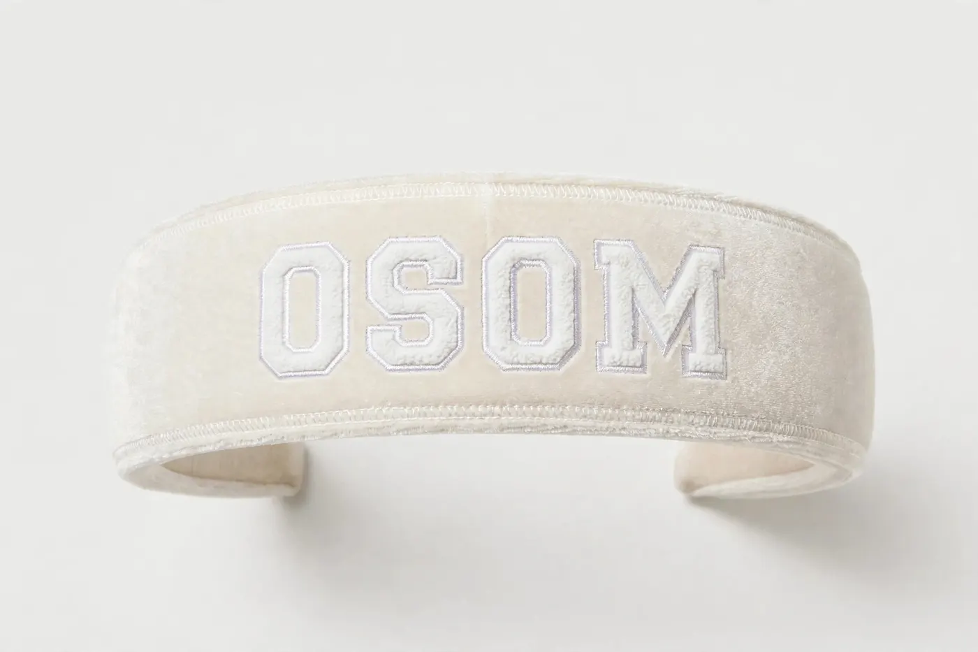 Velvet Headband — White — 