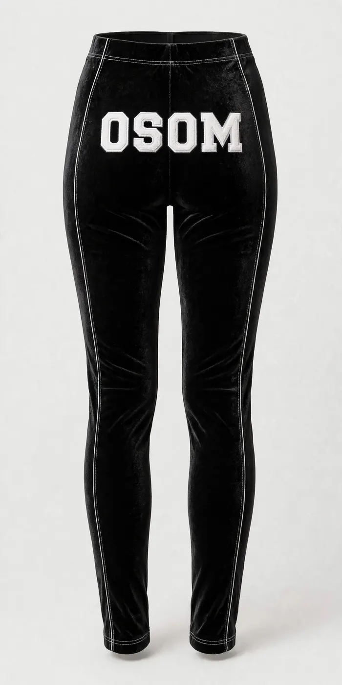 Velvet Set — Black — PANTS BACK
