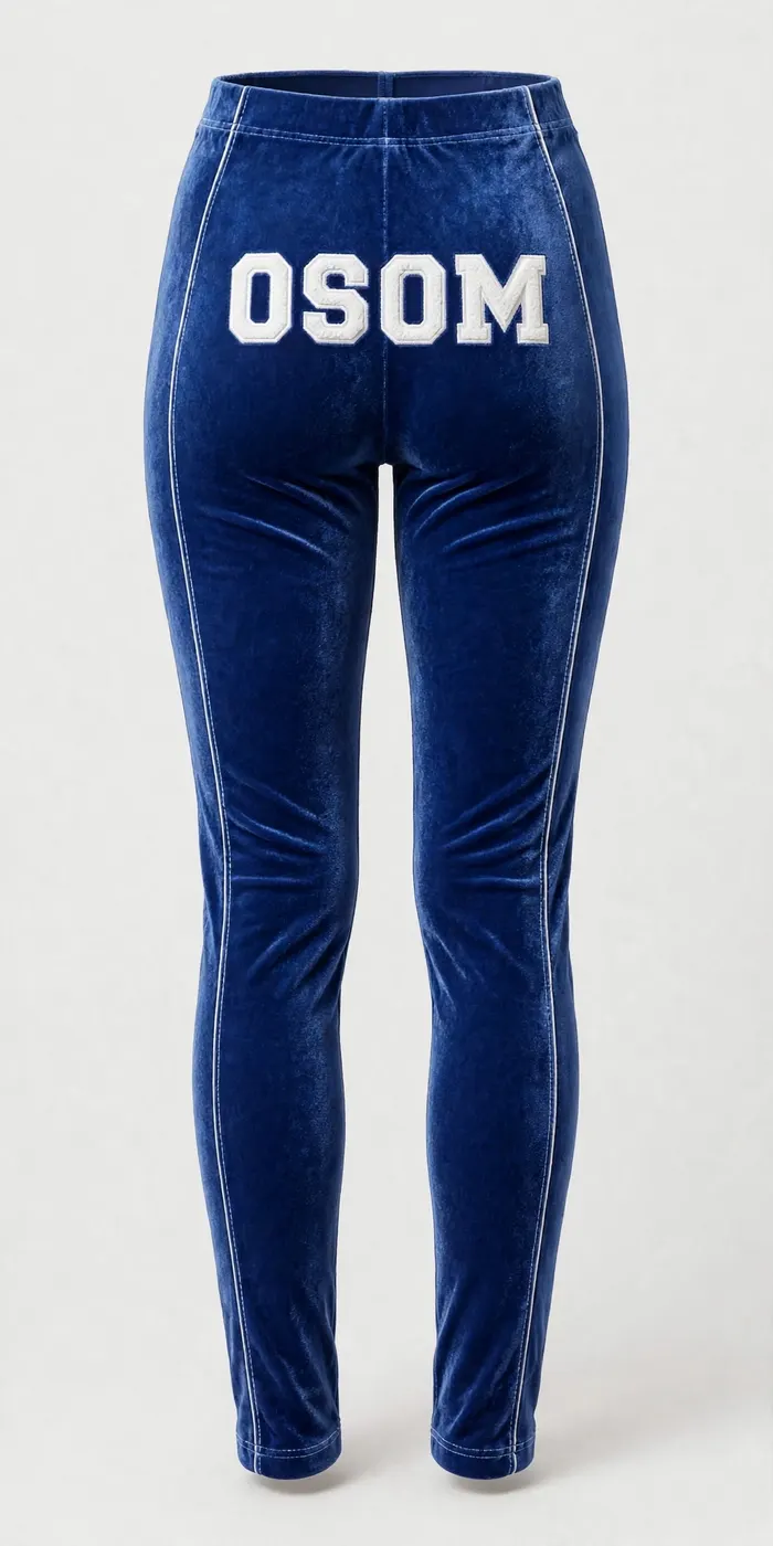 Velvet Set — Blue — PANTS BACK