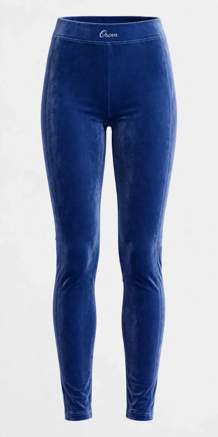Velvet Pants — Blue — FRONT