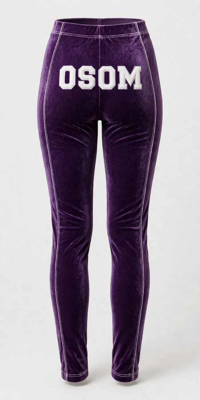 Velvet Set — Purple — PANTS BACK