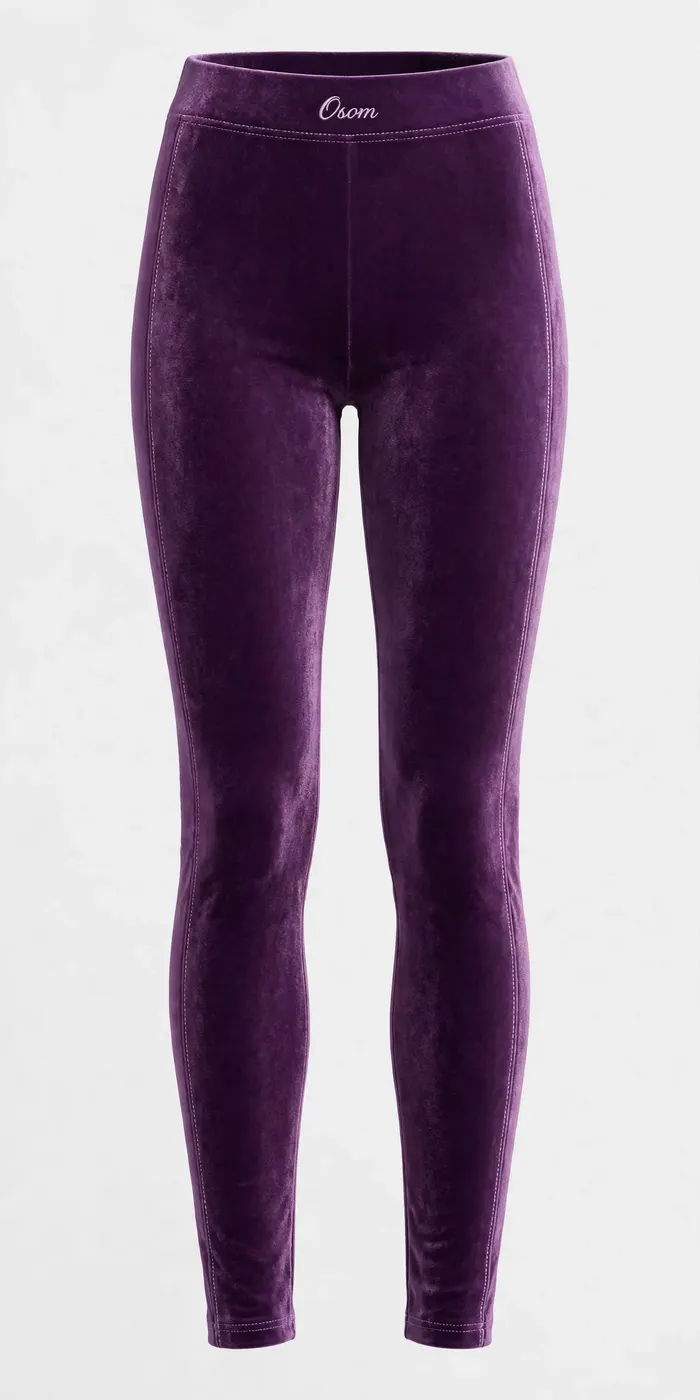 Velvet Pants — Purple — FRONT