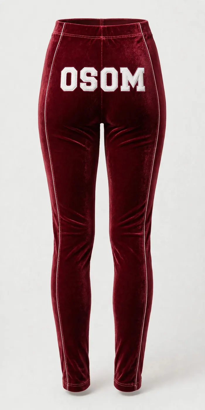 Velvet Set — Red — PANTS BACK