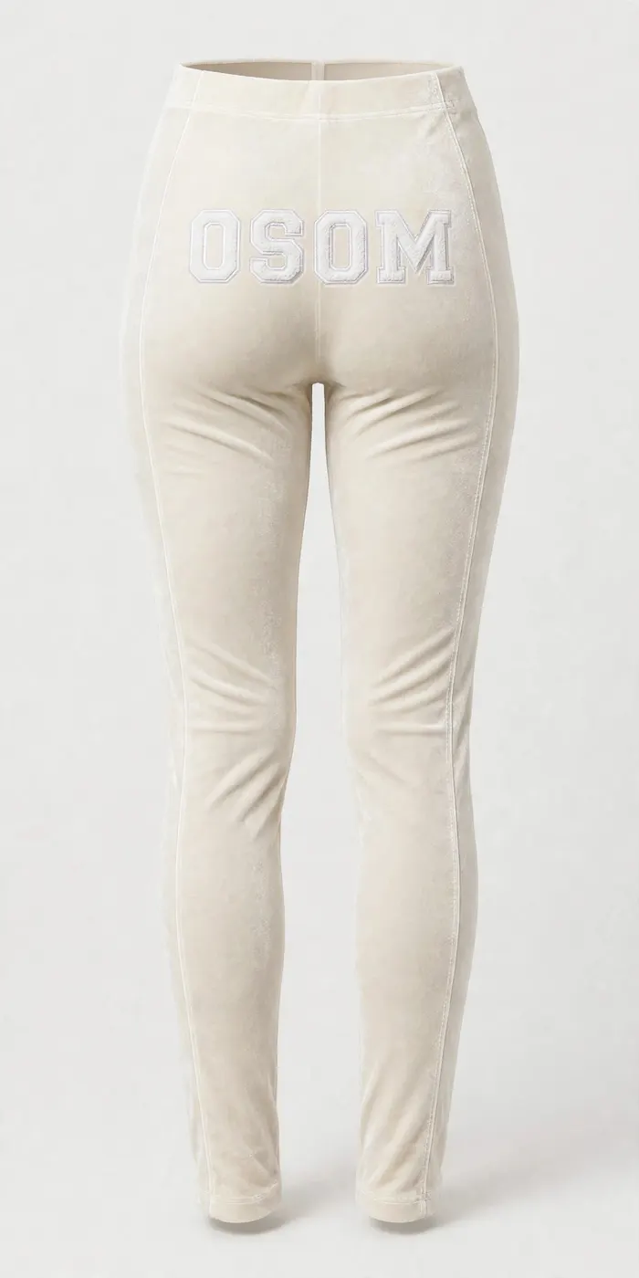 Velvet Set — White — PANTS BACK