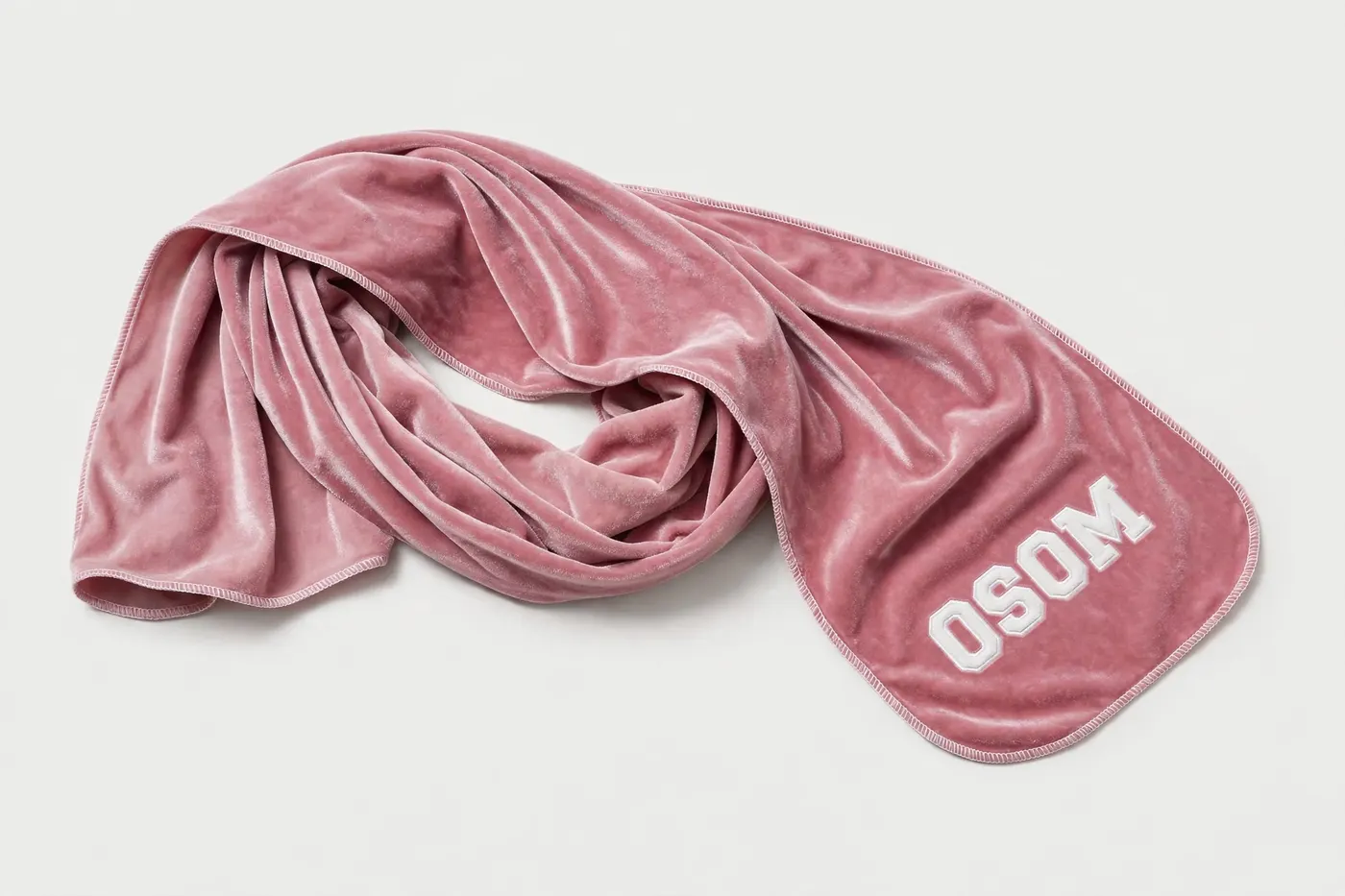 Velvet Scarf — Pink — 