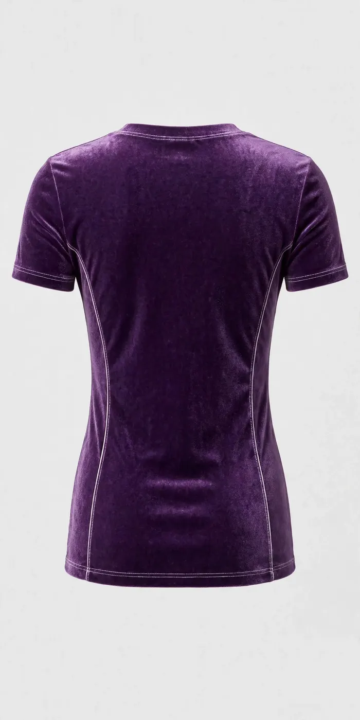 Velvet Tee — Purple — BACK