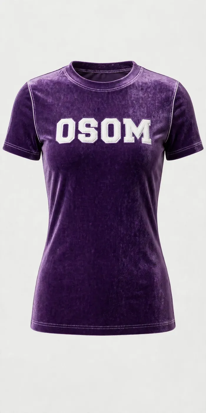 Velvet Set — Purple — TEE FRONT